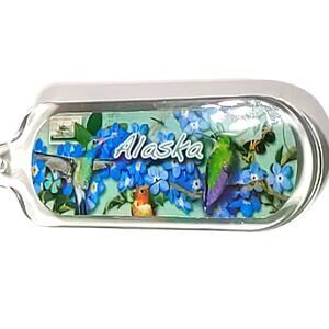 Alaska Hummingbird Acrylic Keychain
